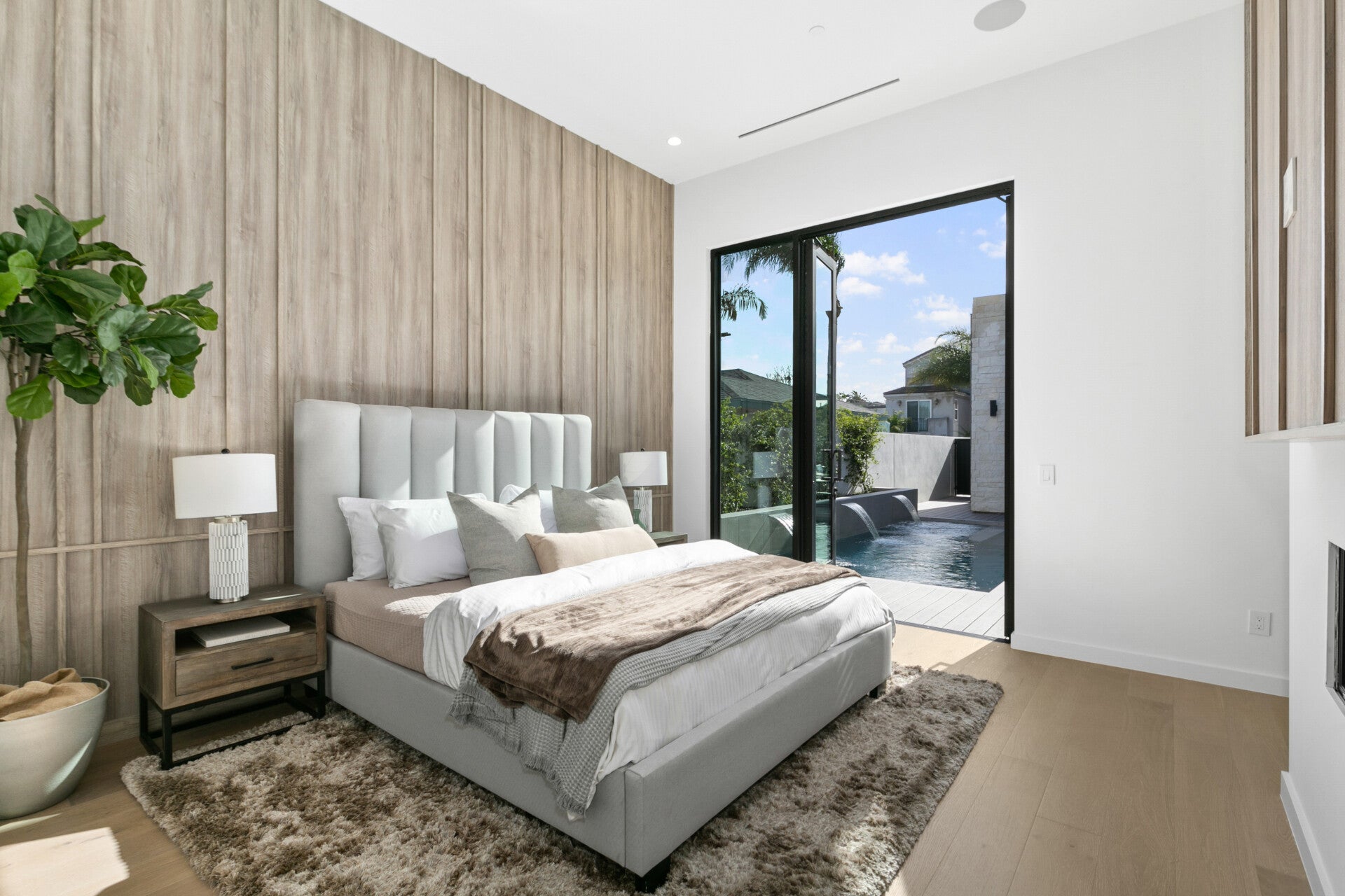 A bedroom retreat at 215 Lincoln Avenue