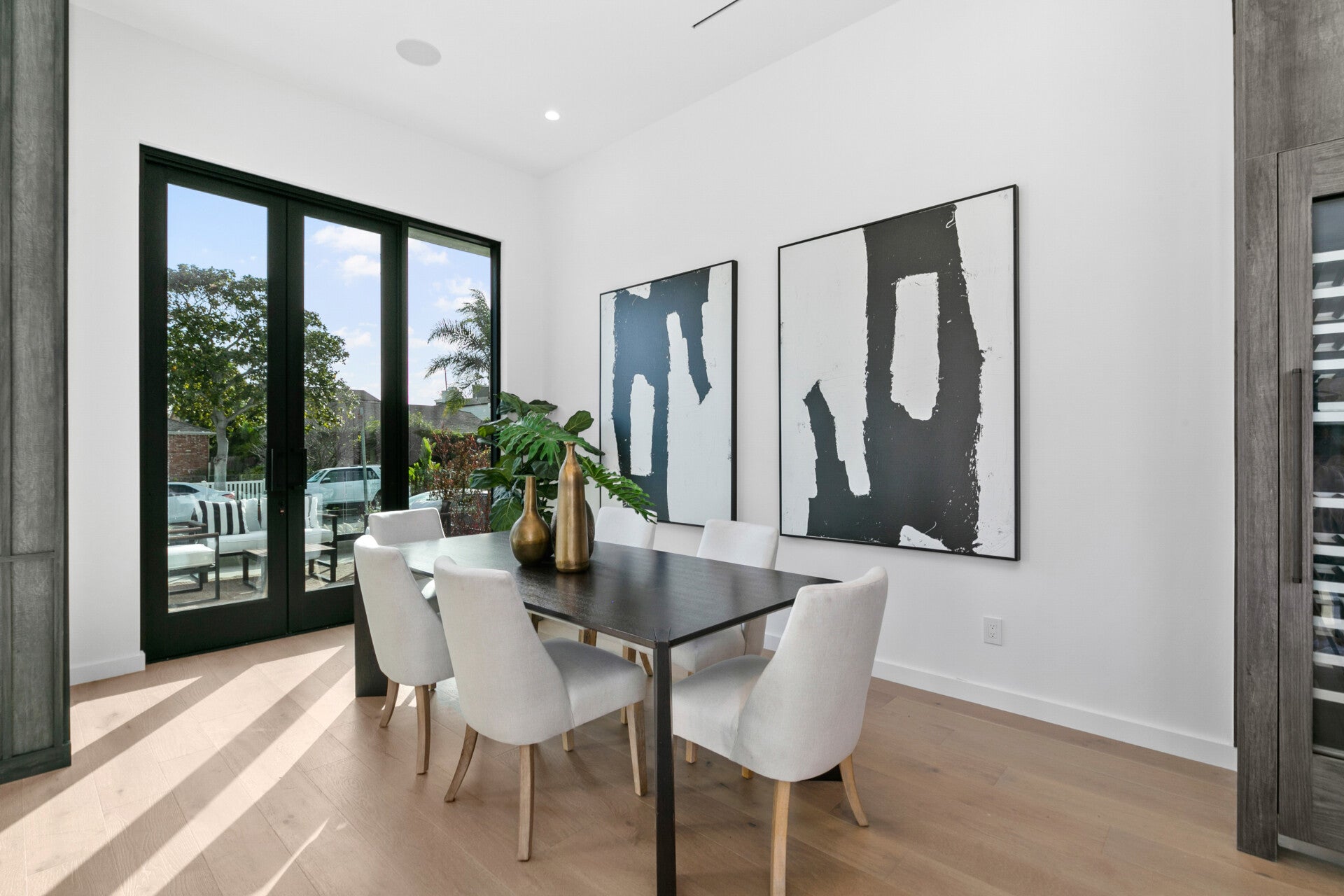 The dining space at 215 Lincoln Avenue